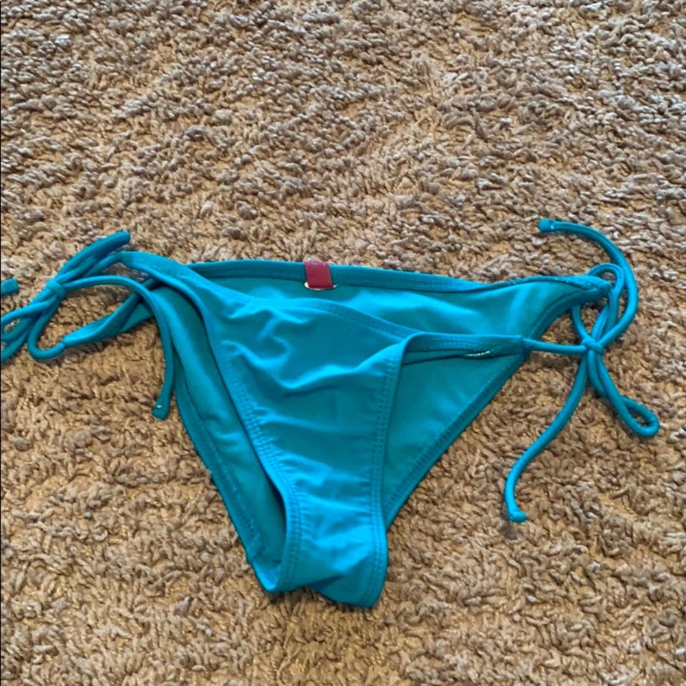 Blue bikini bottoms